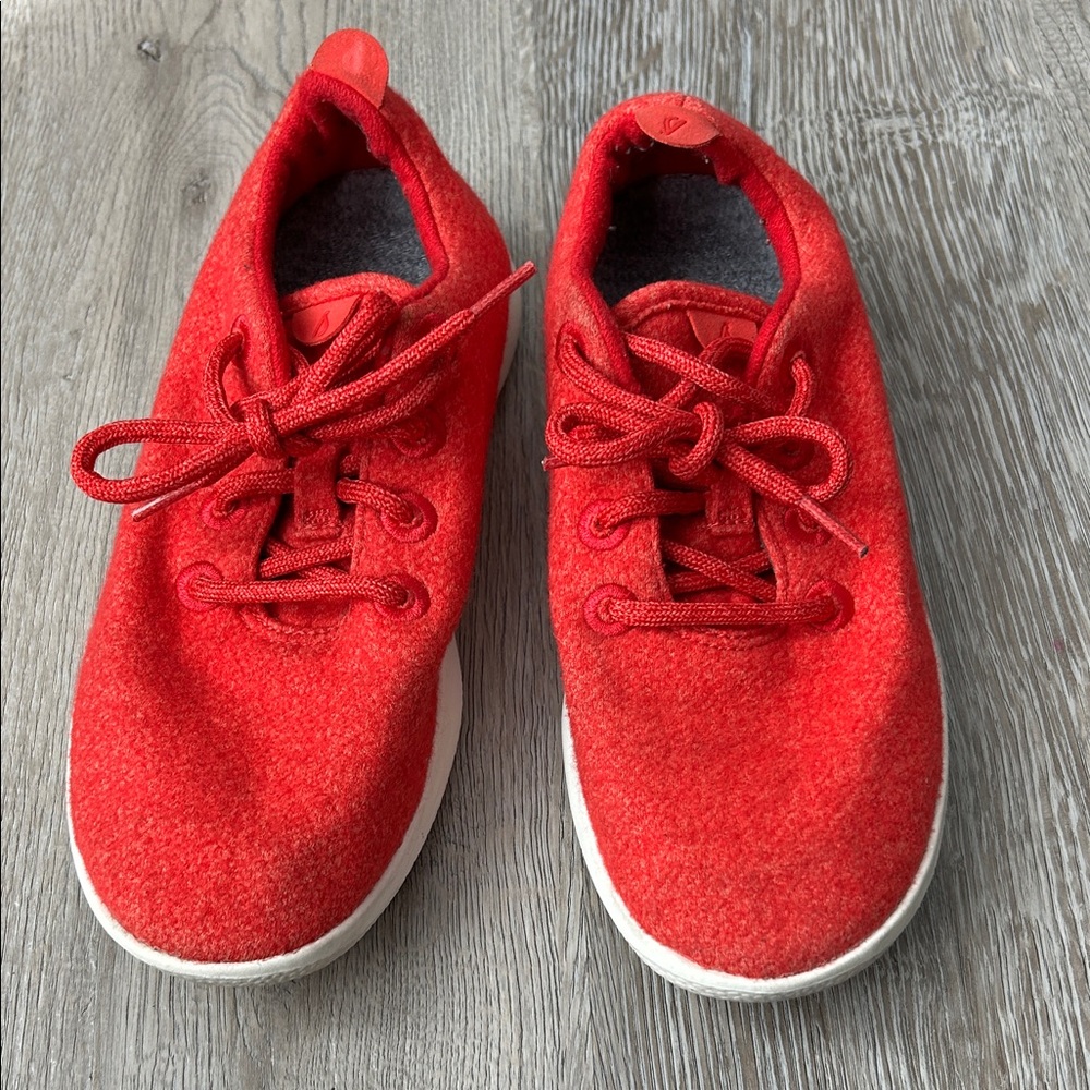 allbirds Women’s Red Wool Sneakers - Lace-Up Everyday Shoes